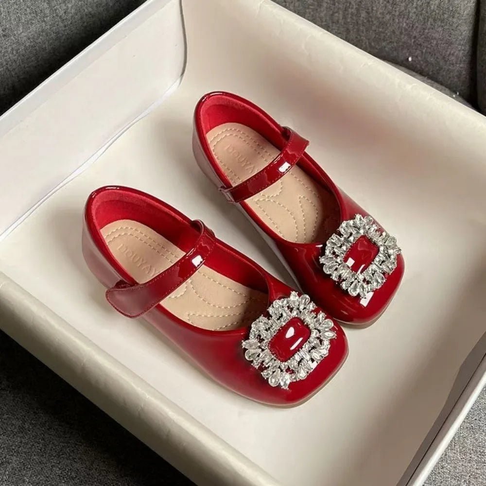 PU Children Leather Shoes Soft Soled Lightweight Shoes Mary Jane Shoe Slip-on Style Girl Princess Shoe Spring Season - Mom & Kids