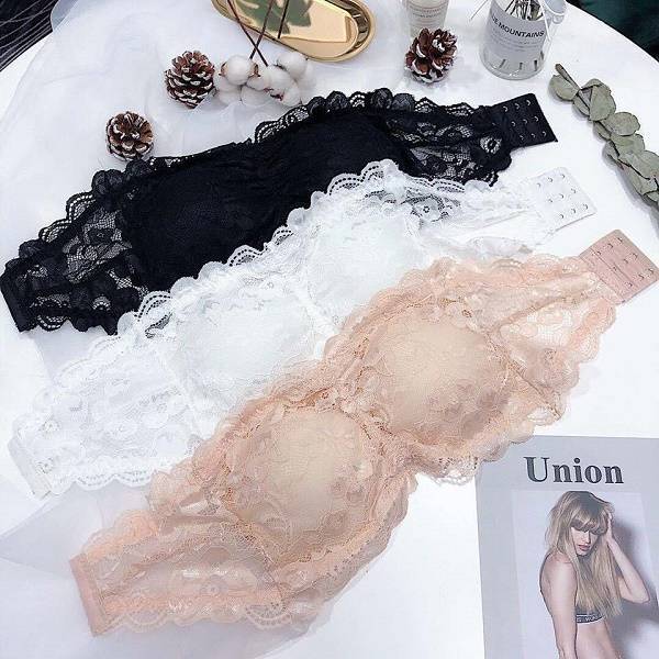 Tube Top Wireless BH Soft Seamless Bandeau Lace Bralette Bra