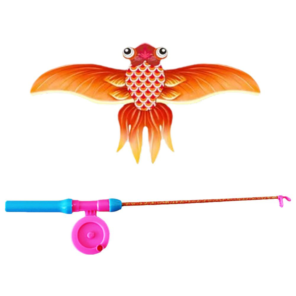 Dynamic Kite With Fishing Rod
