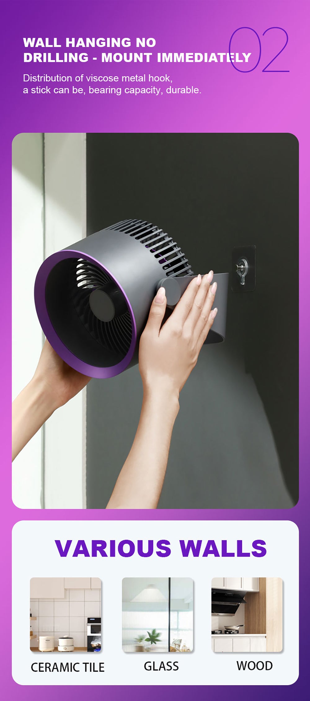 🪭 Multifunctional 360° Rotation Portable Rechargeable Air Cooling Circulating Fan!!