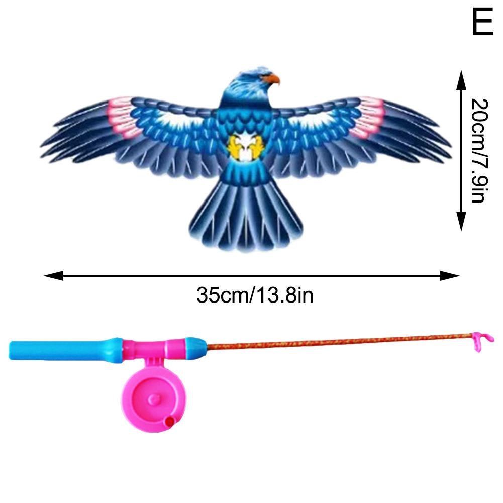 Dynamic Kite With Fishing Rod