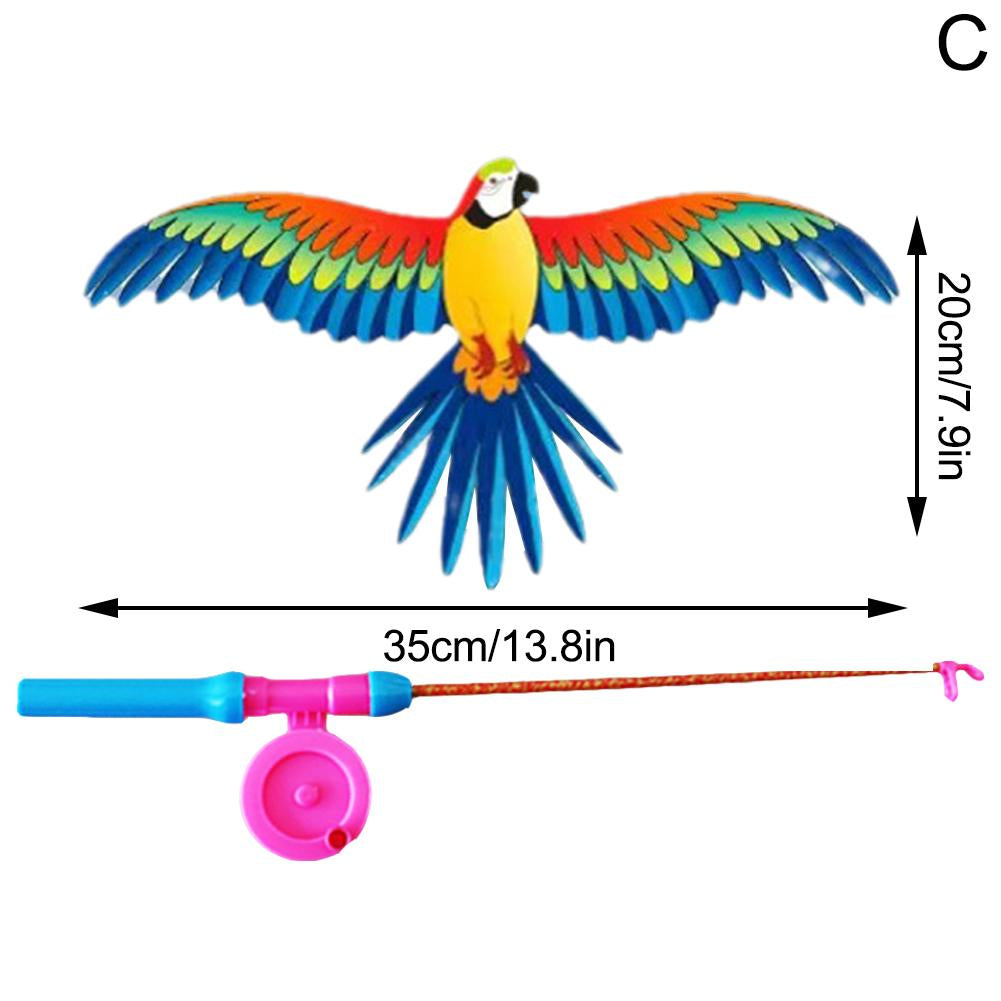 Dynamic Kite With Fishing Rod