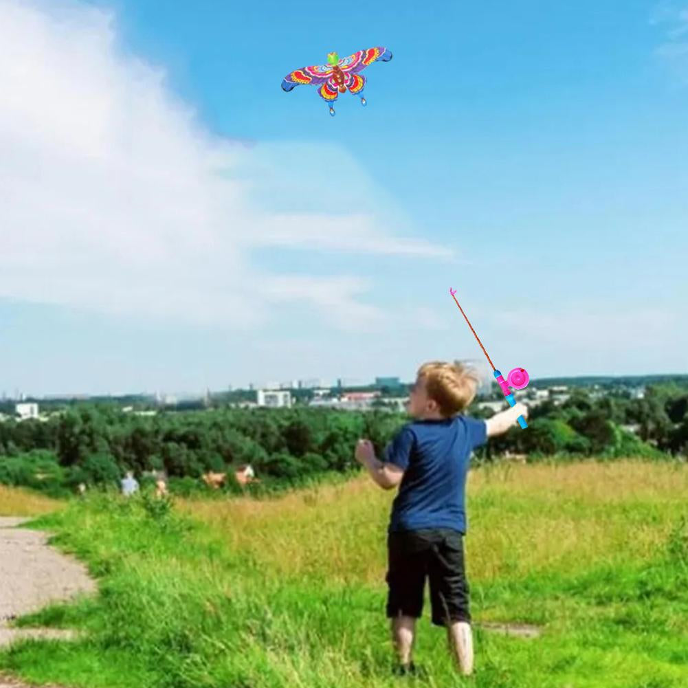 Dynamic Kite With Fishing Rod