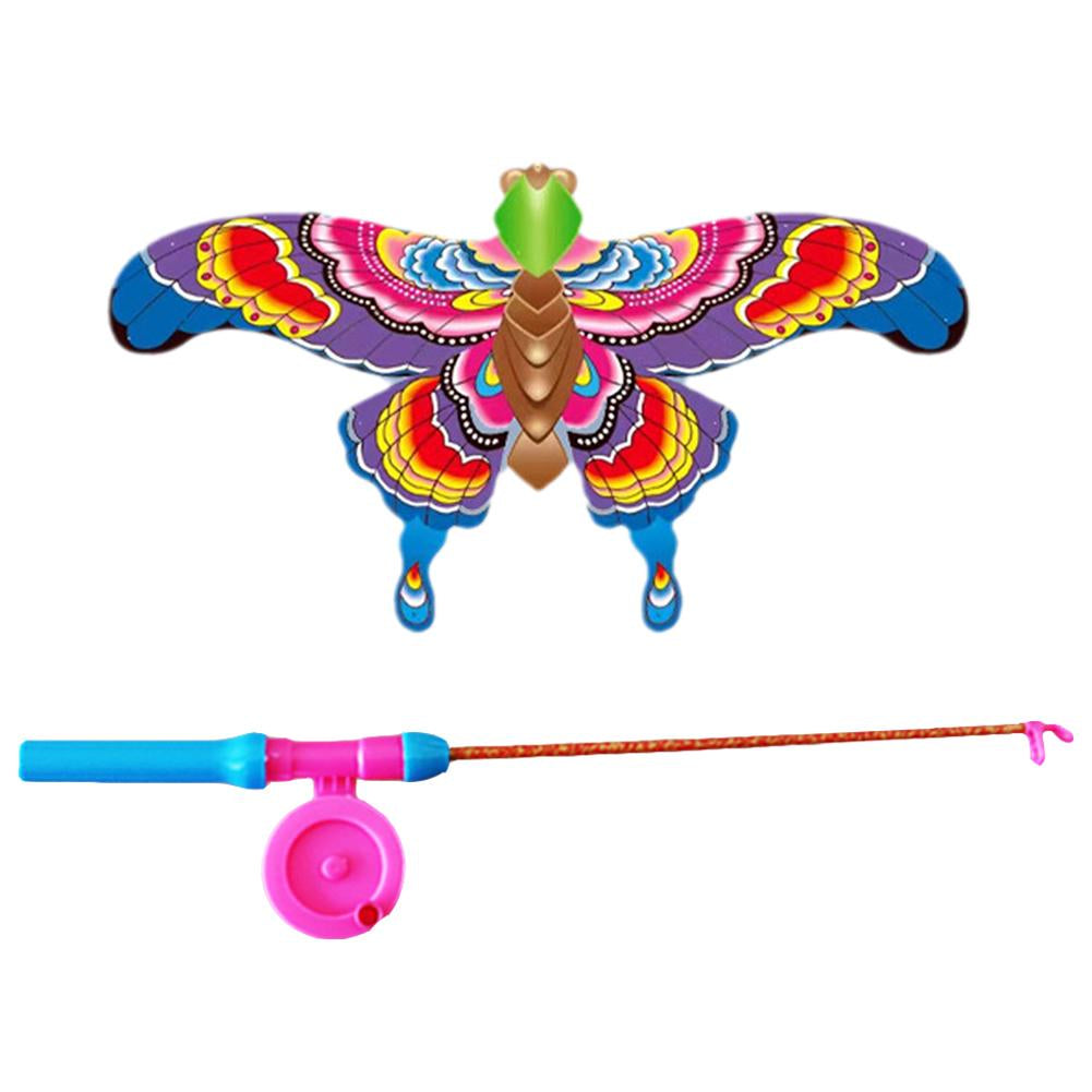 Dynamic Kite With Fishing Rod