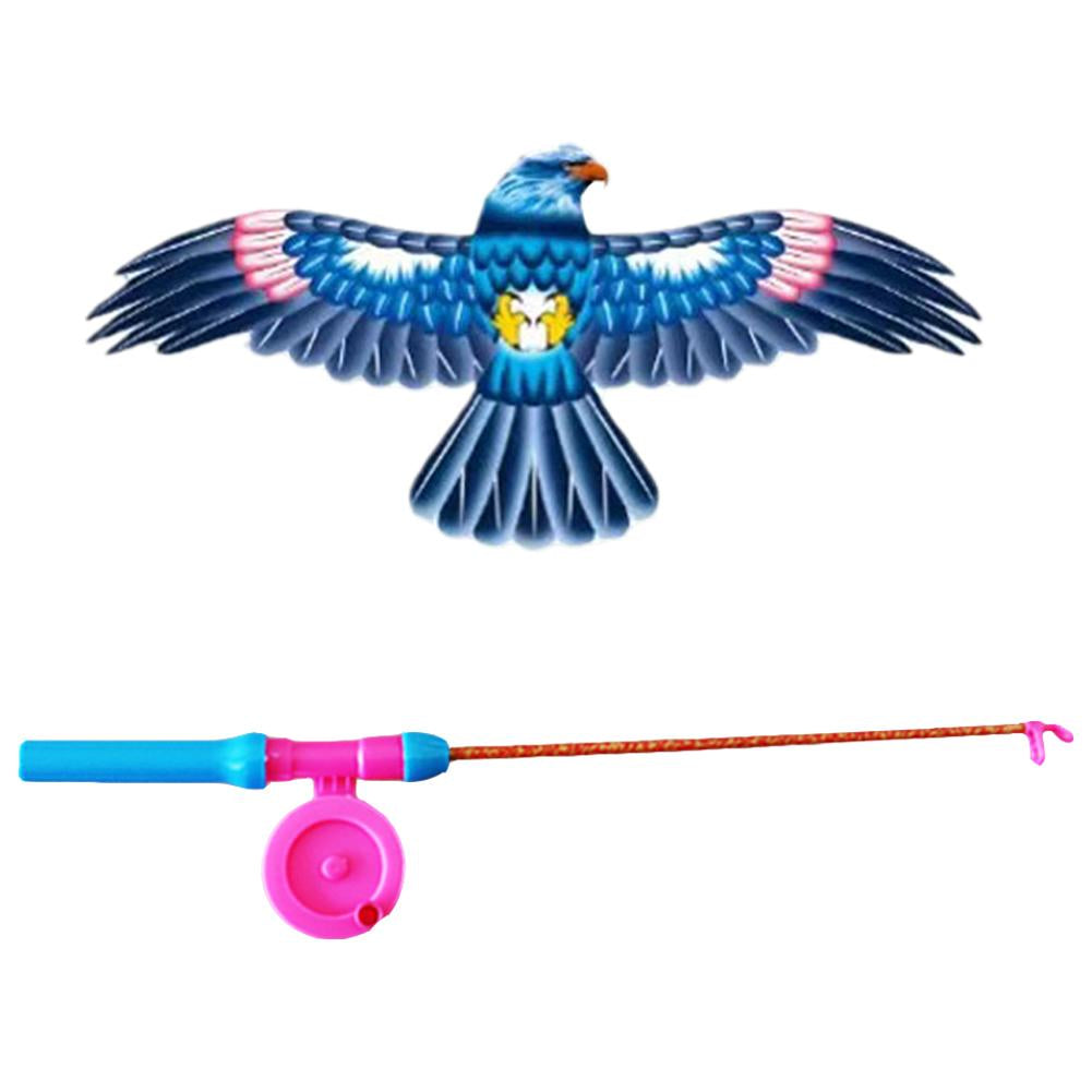 Dynamic Kite With Fishing Rod