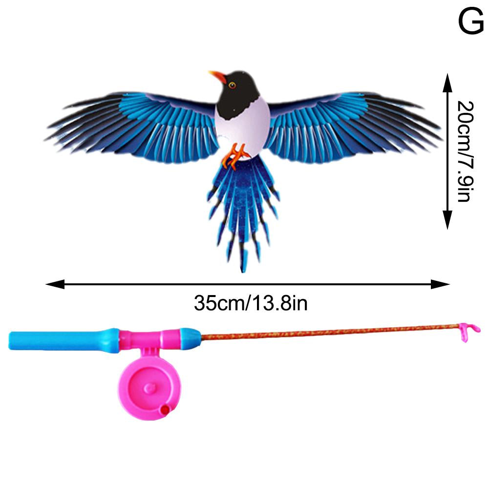 Dynamic Kite With Fishing Rod