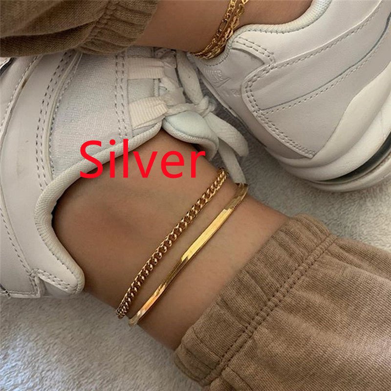 Snake Chain Metal Chain Two Suits Street Short (Available) - Mom & Kids