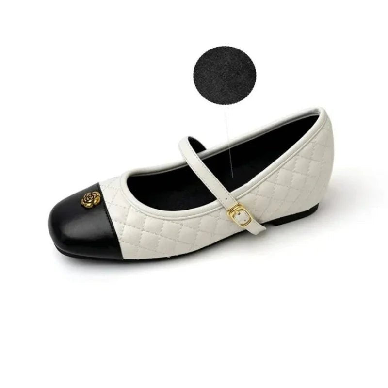 Spring and Autumn temperament commuting shallow mouth single shoe square toe Mary Zhen single shoe women - Mom & Kids