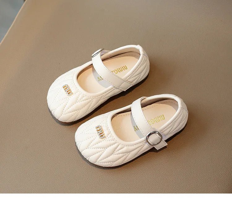 Spring Autumn New Single Shoes Shallow Mouth Bean Shoes Women's Baby Soft Women's Children's Leather Shoes - Mom & Kids