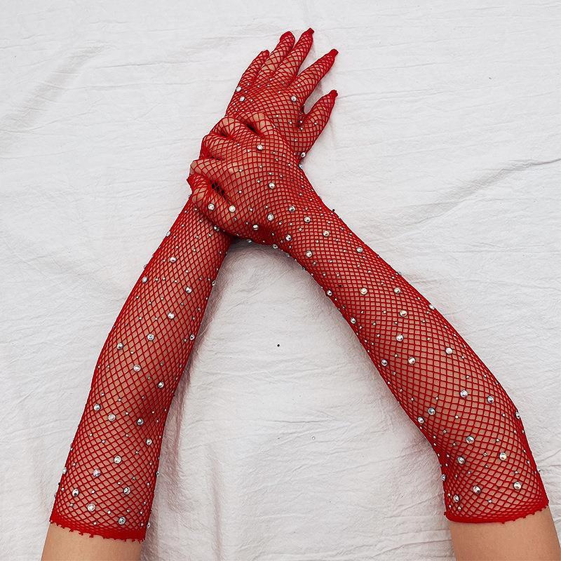 Stockings Mesh Long Gloves Wedding Accessories (Available) - Mom & Kids