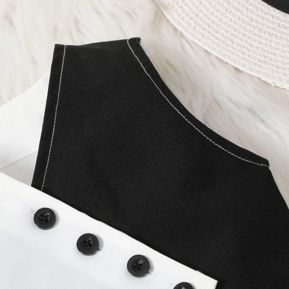 Summer Baby Girl Suits Toddler Clothes Set Black Whit Vest Wide Leg Trousers Flare Pants Kids Outfit Elegant Fashion Children - Mom & Kids