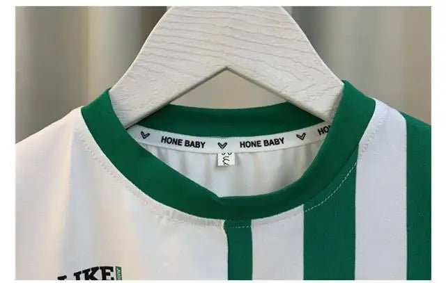 Summer Boy Clothing Suit New Children's Clothes Set Boys Short Sleeve T-Shirt Shorts 2 Piece Set Kids Sportswear Suit 2 4 6 8Y [Avaiilable] - Mom & Kids