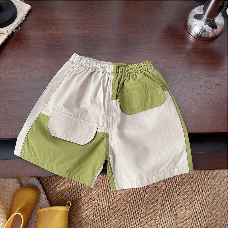 Summer Children Clothes Boys Girls Short-sleeved Striped T-shirt +Shorts 2Pcs Set Babies Fashion Round Neck Outfits Kids Suits - Mom & Kids