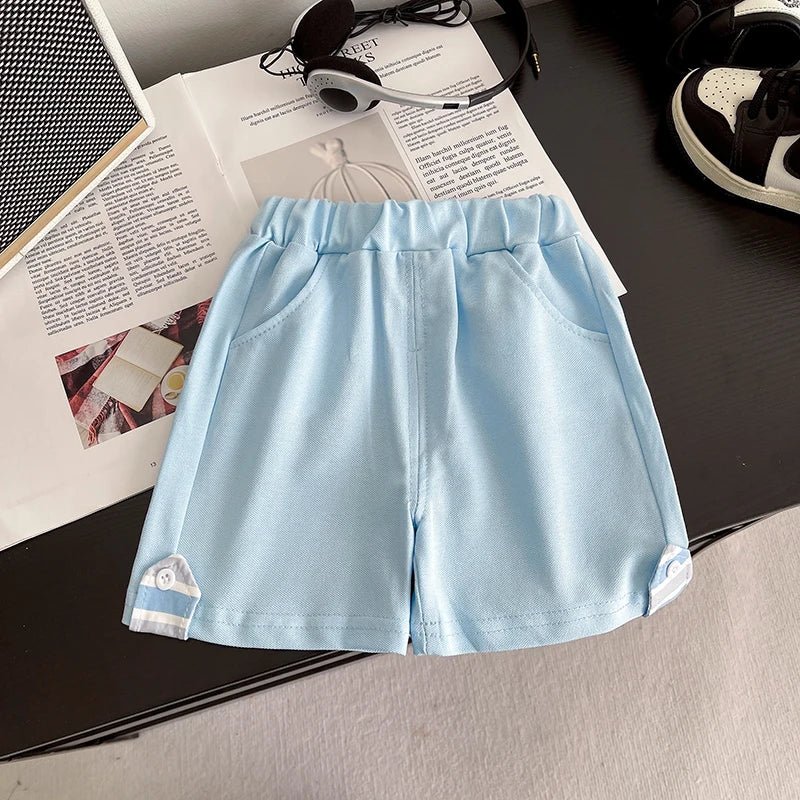 Summer Children Suits Boys Girls Short-sleeved Striped T-shirt +Shorts 2pcs/Set Babies Fashion Tracksuits Kids Casual Outfits - Mom & Kids