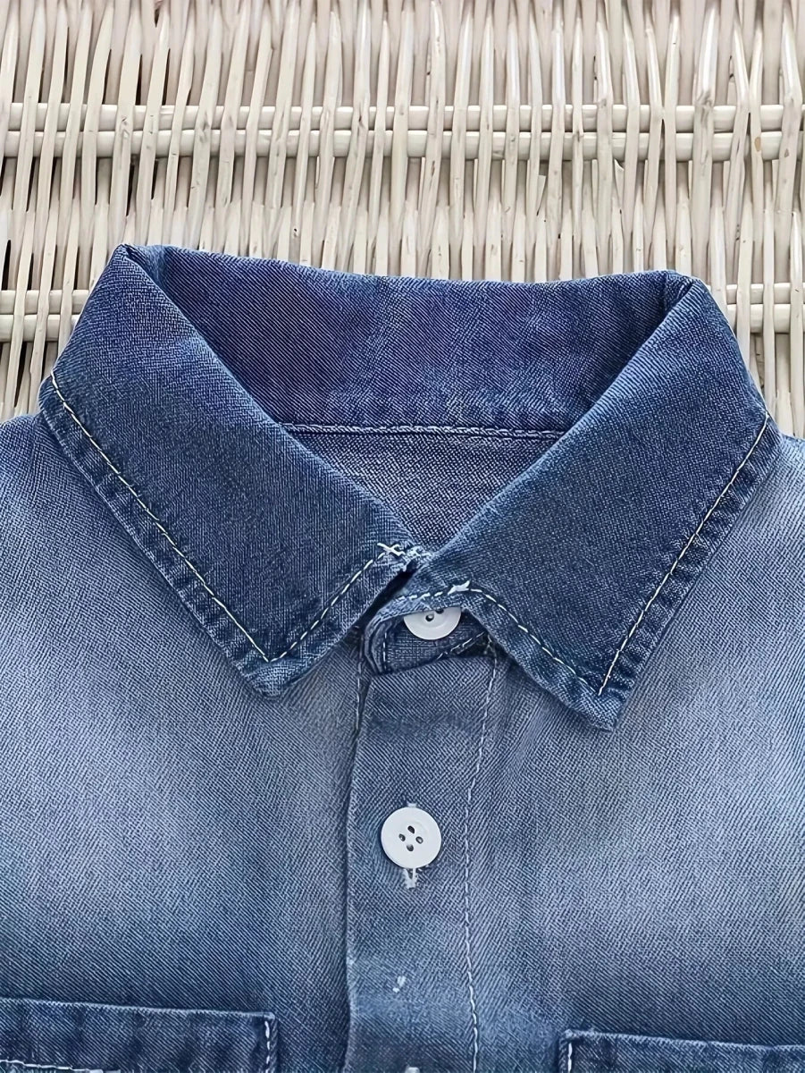 Summer Children's clothing denim suit for the baby T-shirt and jeans Two-piece set - Mom & Kids