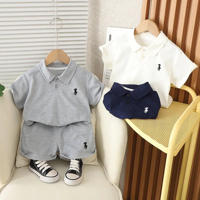 Summer New Baby Boys Clothing For Children Boys T-Shirt Shorts 2Pcs/Sets Infant Kids Clothes Casual Costume Toddler Tracksuits - Mom & Kids