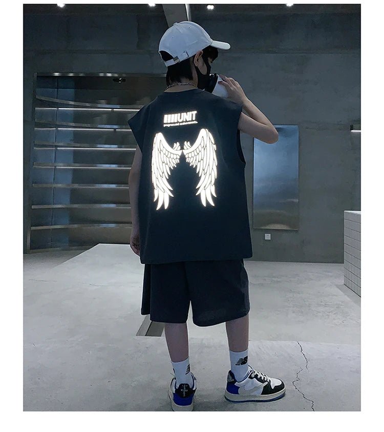 Teenage Summer Tracksuit for Boy with Shorts Tshirt 2 Piece Top and Bottom Clothes Set Kids Child Casual Cotton Outfit Suit Wear - Mom & Kids