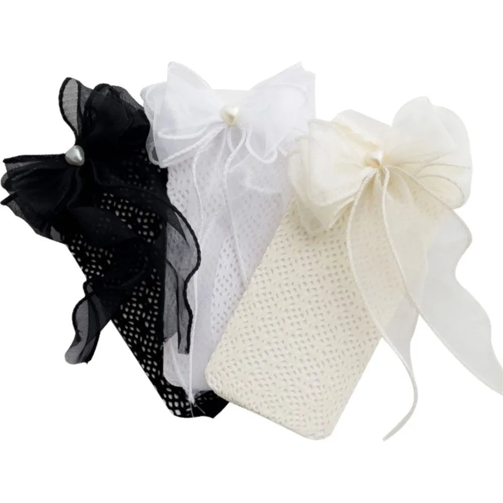 Thin Lolita bow girls' stockings in summer lace bud stockings Japanese princess straight calf socks - Mom & Kids