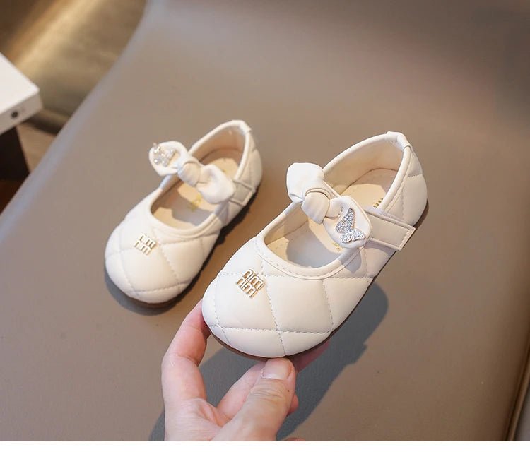 Toddler Little Girl Mary Jane Dress Shoes Ballet Flats for Kids Girl Party School Shoes Bowknot Princess Shoes 21-30 - Mom & Kids
