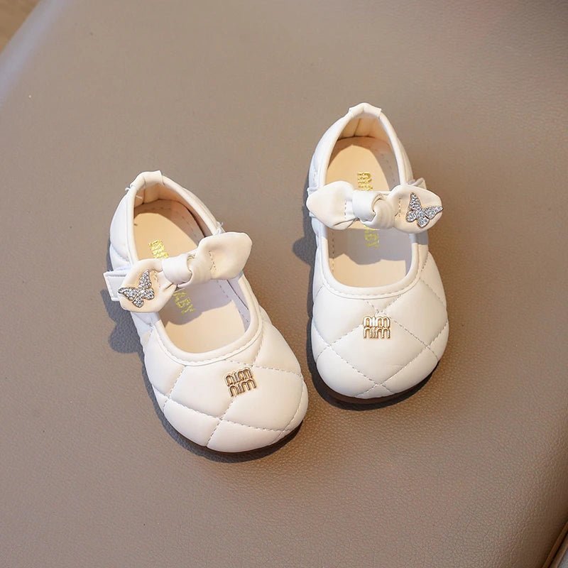 Toddler Little Girl Mary Jane Dress Shoes Ballet Flats for Kids Girl Party School Shoes Bowknot Princess Shoes 21-30 - Mom & Kids