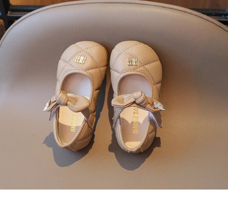 Toddler Little Girl Mary Jane Dress Shoes Ballet Flats for Kids Girl Party School Shoes Bowknot Princess Shoes 21-30 - Mom & Kids