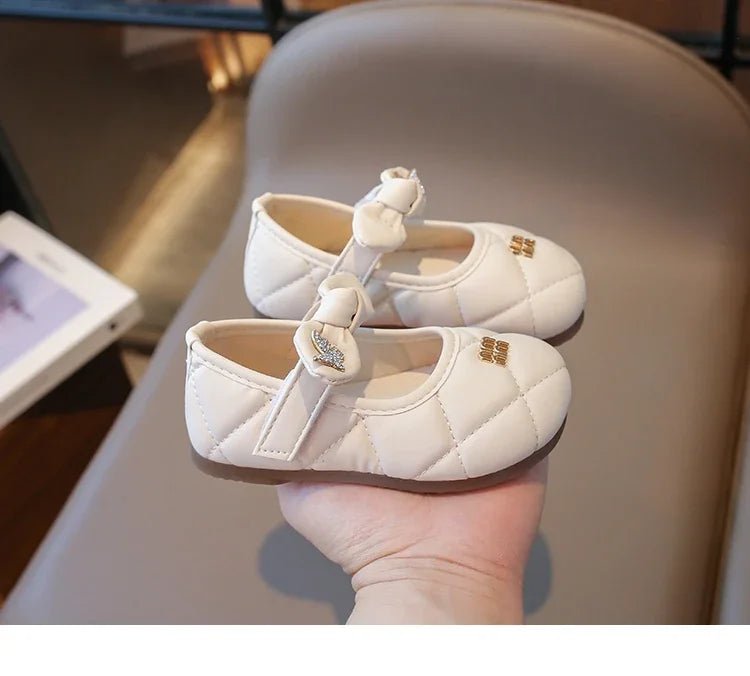 Toddler Little Girl Mary Jane Dress Shoes Ballet Flats for Kids Girl Party School Shoes Bowknot Princess Shoes 21-30 - Mom & Kids