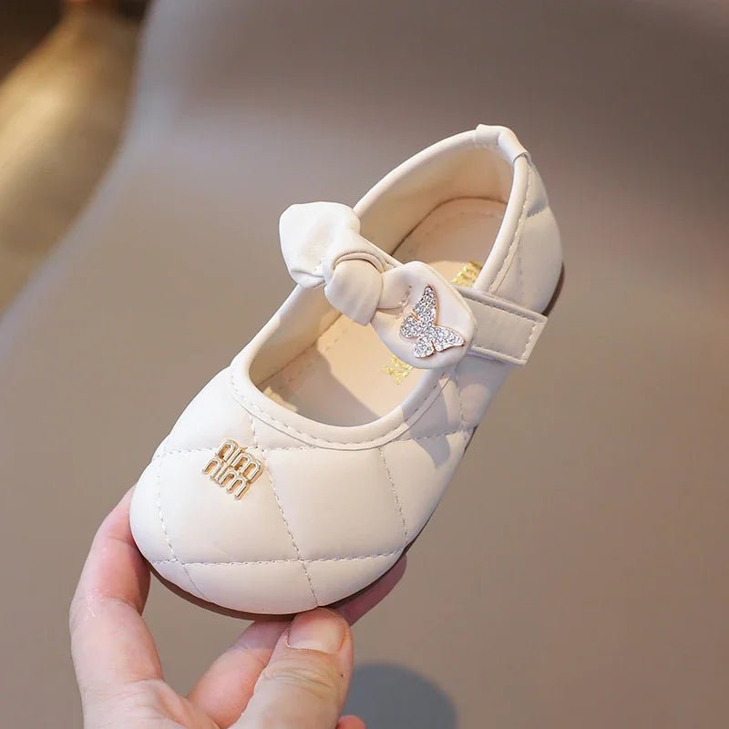 Toddler Little Girl Mary Jane Dress Shoes Ballet Flats for Kids Girl Party School Shoes Bowknot Princess Shoes 21-30 - Mom & Kids
