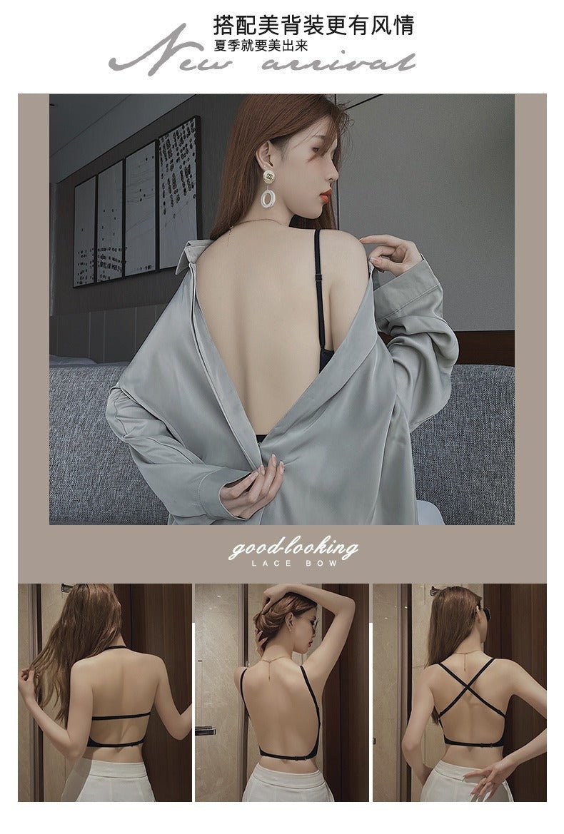 U-shaped beautiful back underwear for women with small chest gathered (Available)) - Mom & Kids