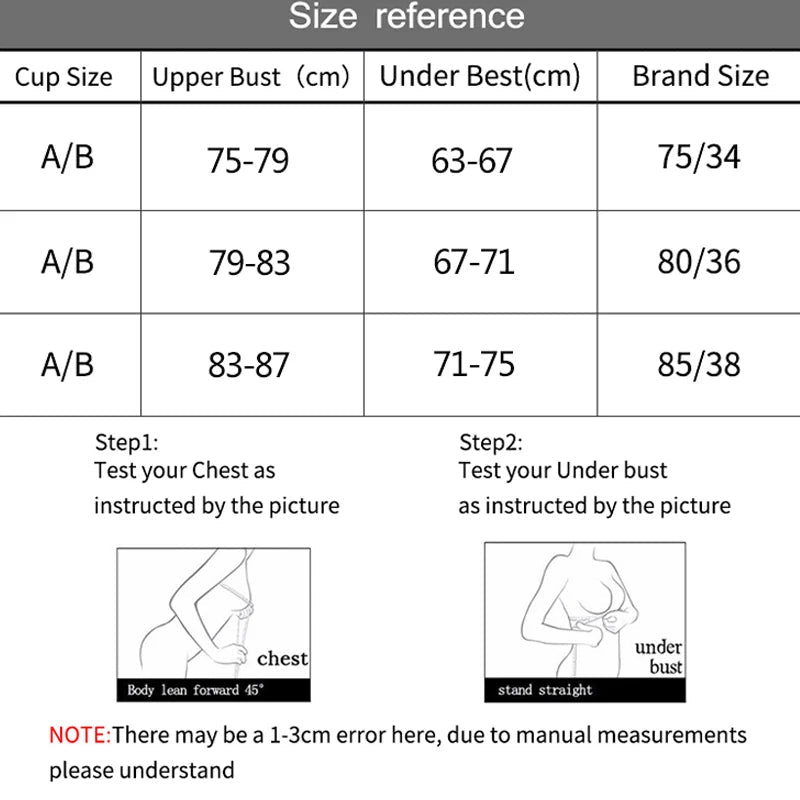 Women's Sexy Cotton Gathered Bra Deep V Underwire Ladied Brassiere Push Up Lingerie Solid Bras Backless Intimate Underwear (Available) - Mom & Kids